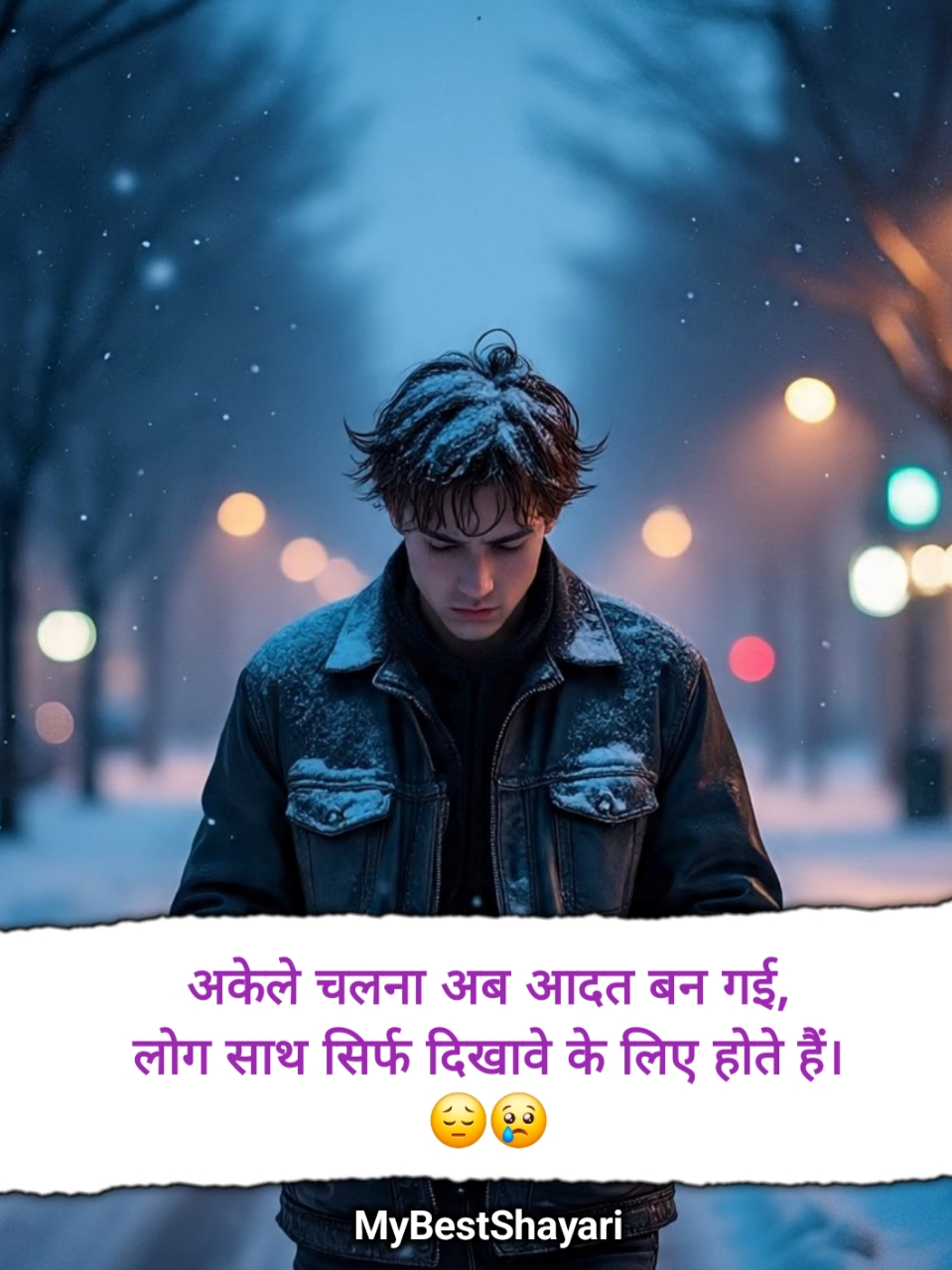 Sad Shayari😭 Life 2 Line